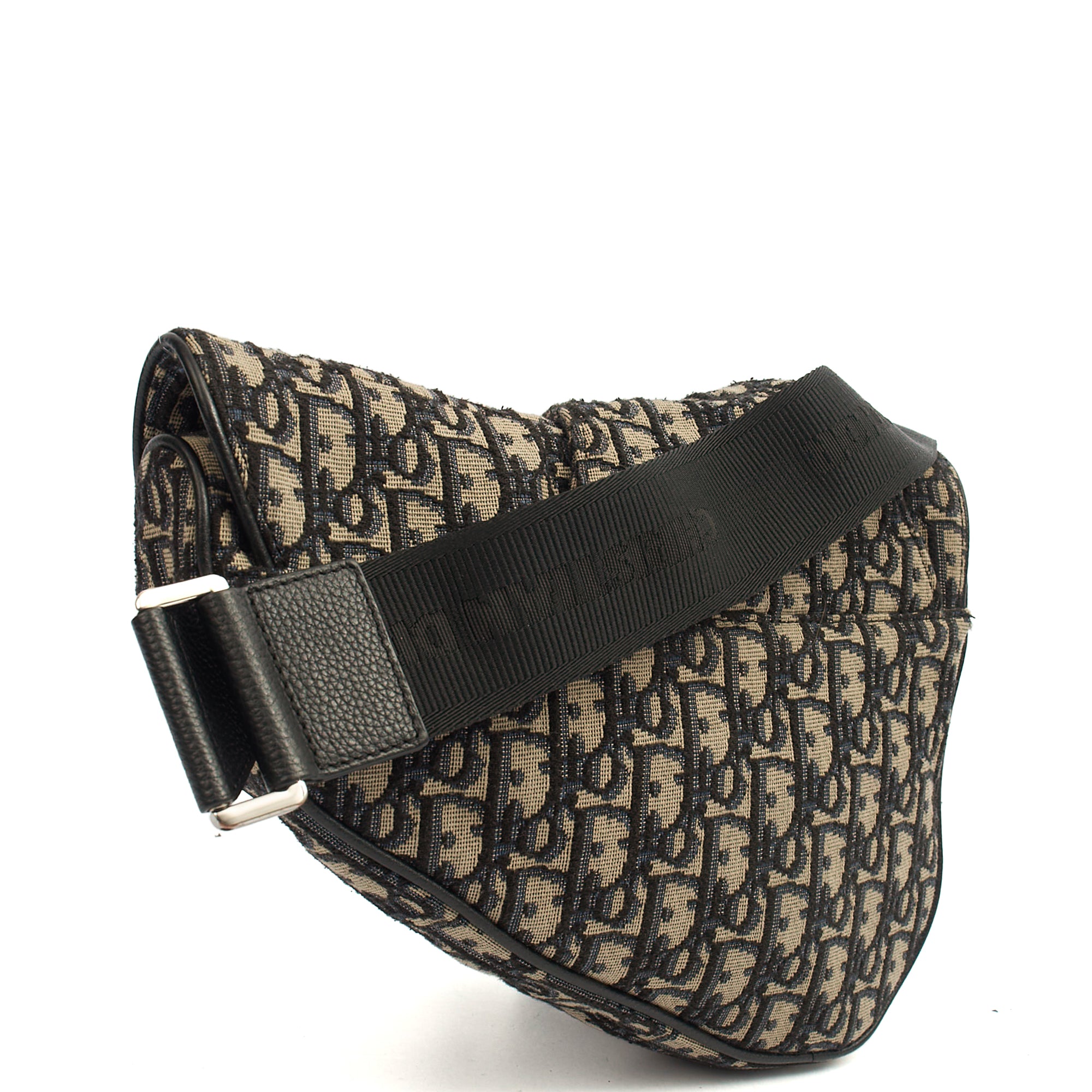 Christian Dior Cross Body Homme - Saddle Bag in Blue, Dior Oblique