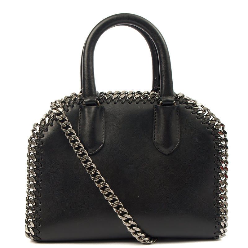 Picture of Stella McCartney Top Handle Falabella Mini Tote in Black, Leather