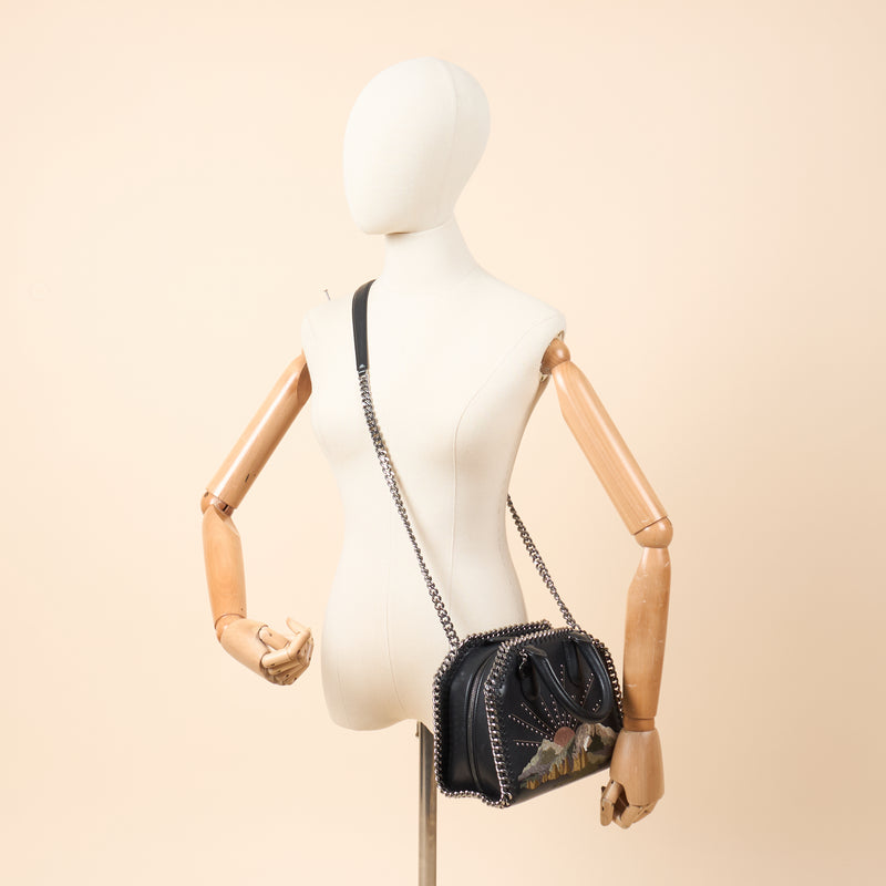 Picture of Stella McCartney Top Handle Falabella Mini Tote in Black, Leather