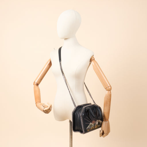 Picture of Stella McCartney Top Handle Falabella Mini Tote in Black, Leather