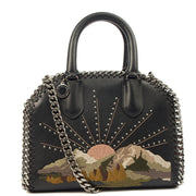 Picture of Stella McCartney Top Handle Falabella Mini Tote in Black, Leather