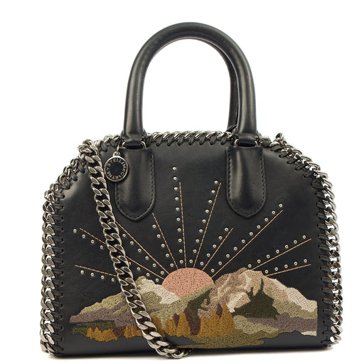 Picture of Stella McCartney Top Handle Falabella Mini Tote in Black, Leather