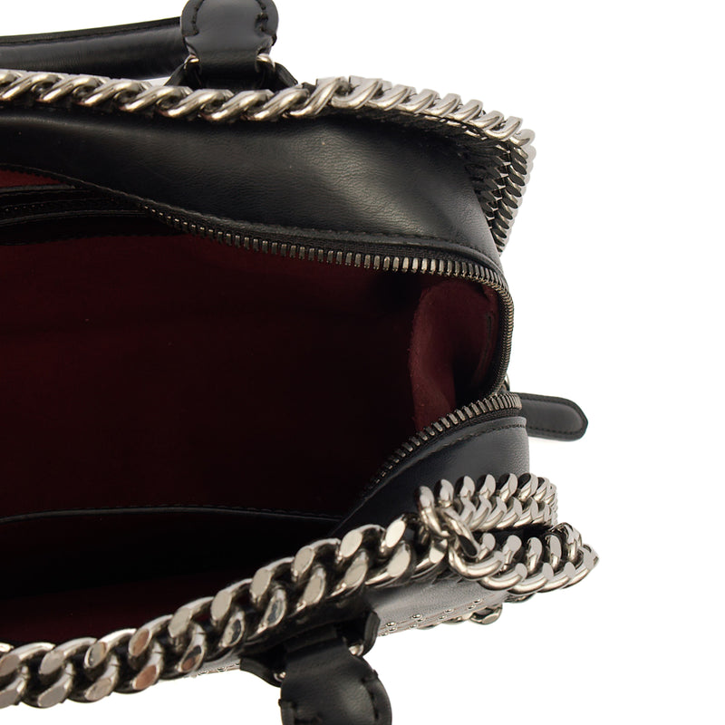 Picture of Stella McCartney Top Handle Falabella Mini Tote in Black, Leather