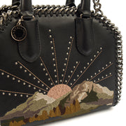 Picture of Stella McCartney Top Handle Falabella Mini Tote in Black, Leather