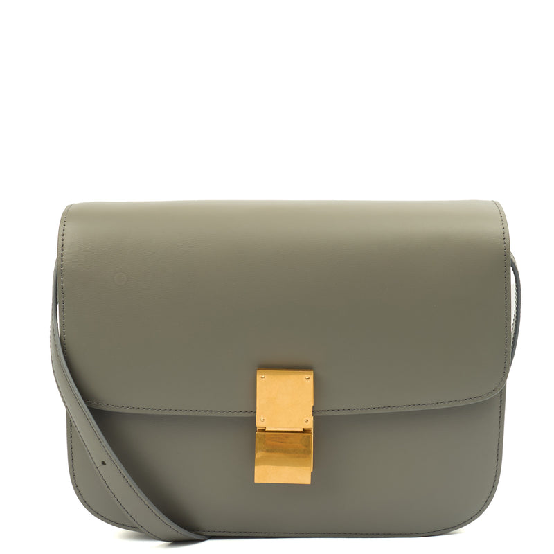Picture of Celine Cross Body Box Bag - Teen in Grey, Leather