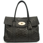 Picture of Mulberry Tote Bayswater Heritage in Black, Exotic Effect Leather
