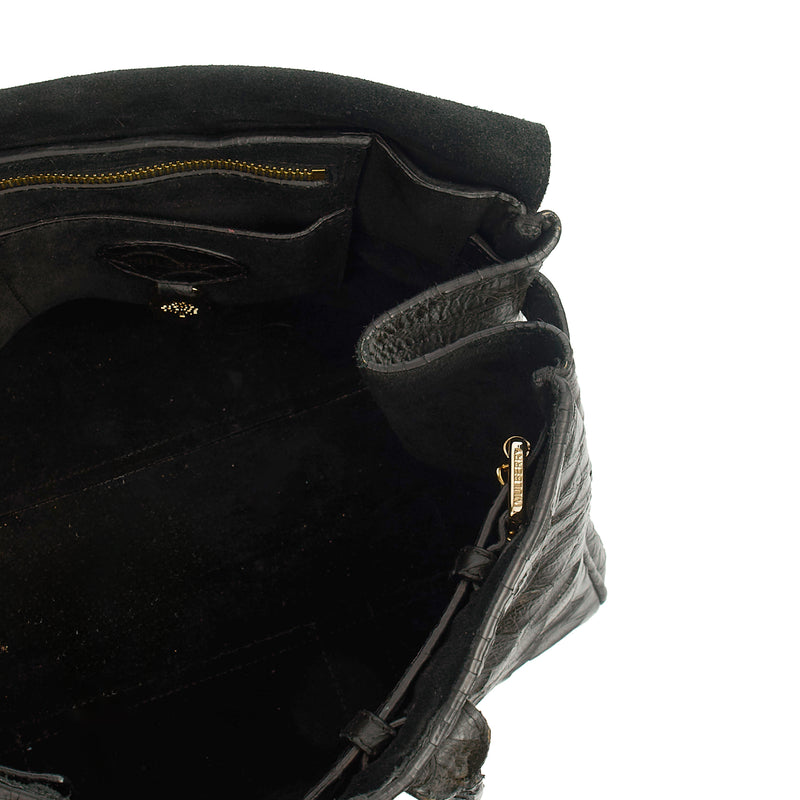 Picture of Mulberry Tote Bayswater Heritage in Black, Exotic Effect Leather