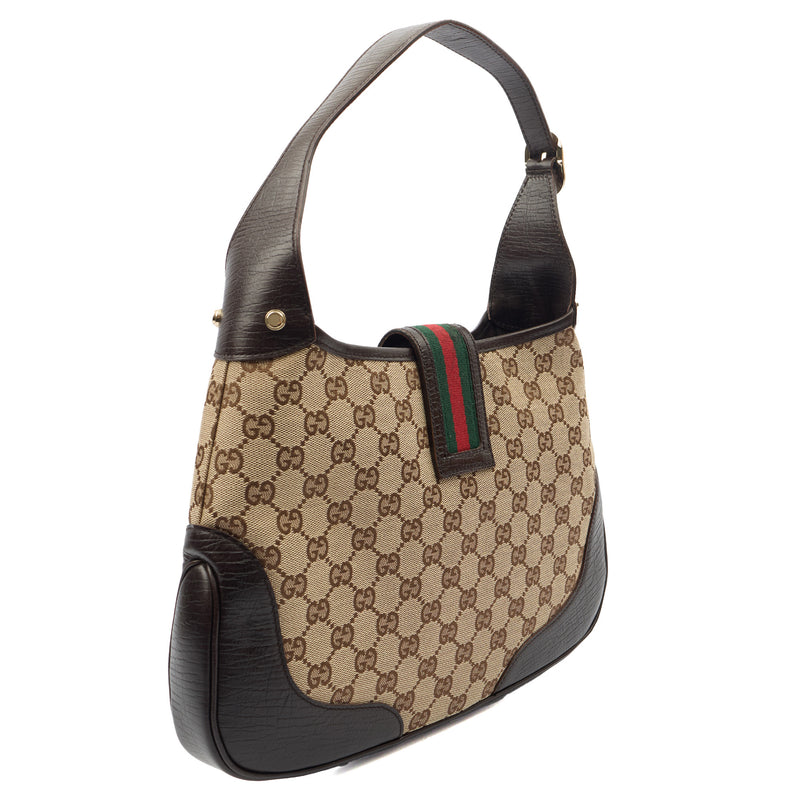 Picture of Gucci Shoulder Bag Jackie in Brown, GG Canvas