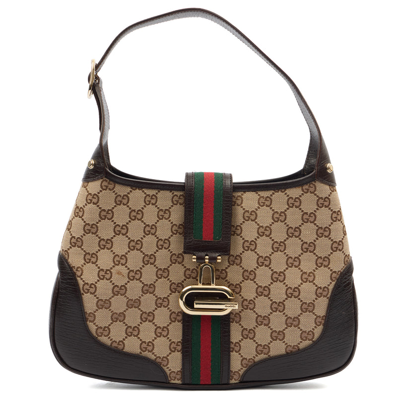 Picture of Gucci Shoulder Bag Jackie in Brown, GG Canvas