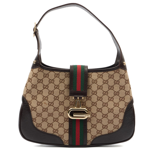 Picture of Gucci Shoulder Bag Jackie in Brown, GG Canvas