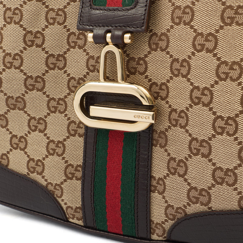 Picture of Gucci Shoulder Bag Jackie in Brown, GG Canvas