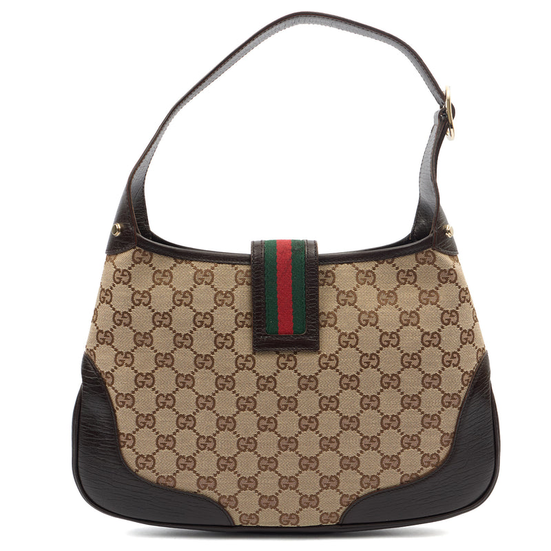Picture of Gucci Shoulder Bag Jackie in Brown, GG Canvas