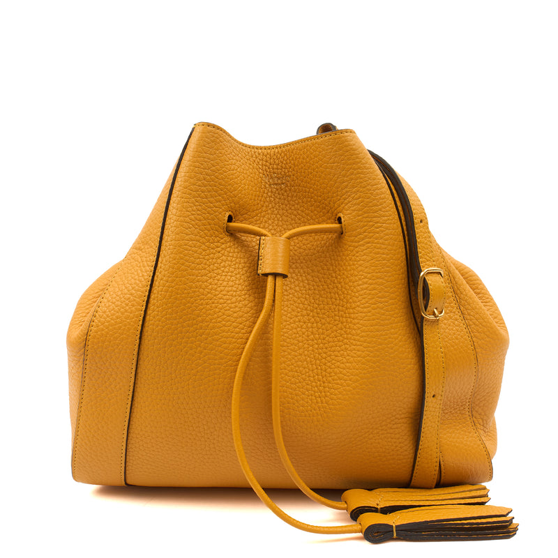 Picture of Mulberry Tote Millie Tote in Yellow, Calfskin Leather