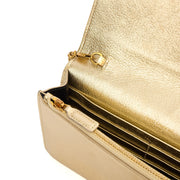 Picture of Saint Laurent Cross Body Envelope Chain Wallet in Taupe, Leather