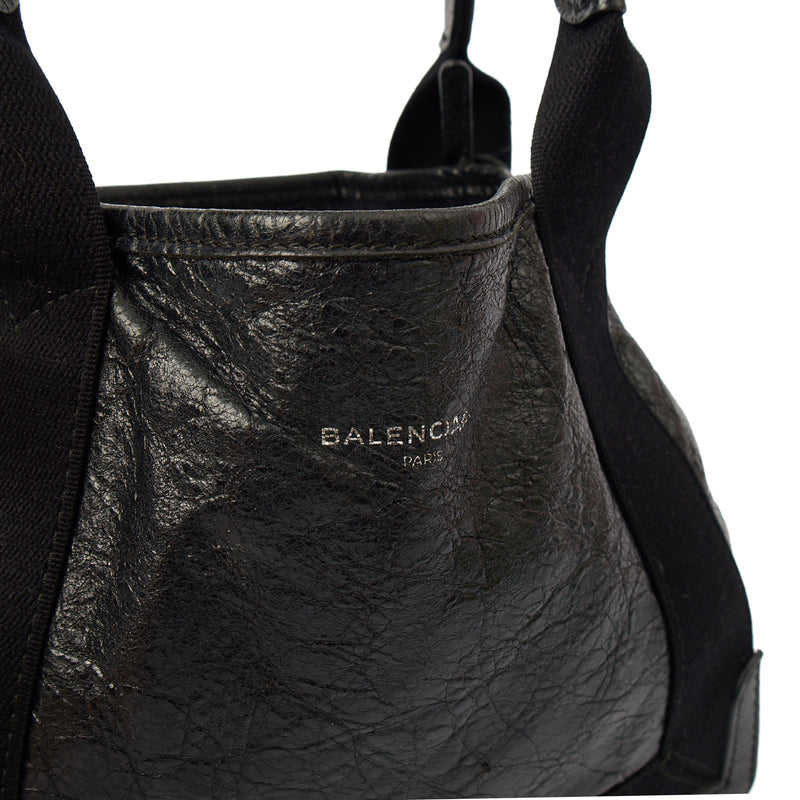 Picture of Balenciaga Cross Body Cabas XS in Black, Leather