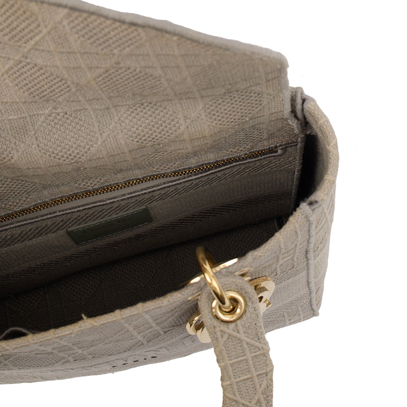 Picture of Christian Dior Cross Body Lady D-lite - Medium in Grey, Fabric