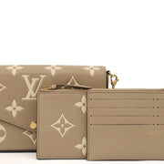 Picture of Louis Vuitton Cross Body Felicie Pochette in Grey, Empreinte Leather
