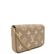 Picture of Louis Vuitton Cross Body Felicie Pochette in Grey, Empreinte Leather