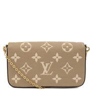 Picture of Louis Vuitton Cross Body Felicie Pochette in Grey, Empreinte Leather