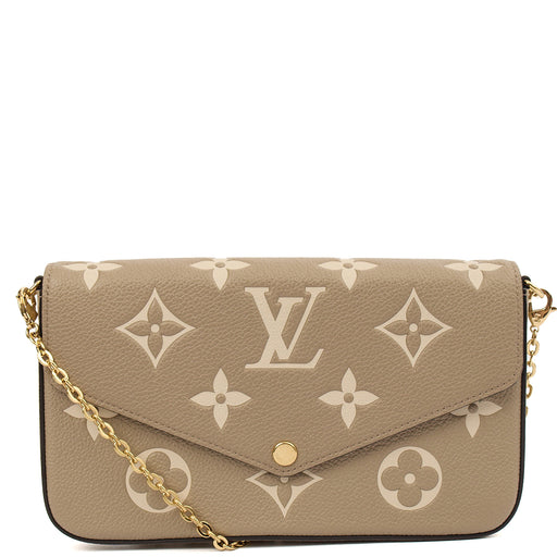 Picture of Louis Vuitton Cross Body Felicie Pochette in Grey, Empreinte Leather
