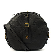 Picture of Louis Vuitton Cross Body Mini Boite Chapeau in Black, Empreinte Leather