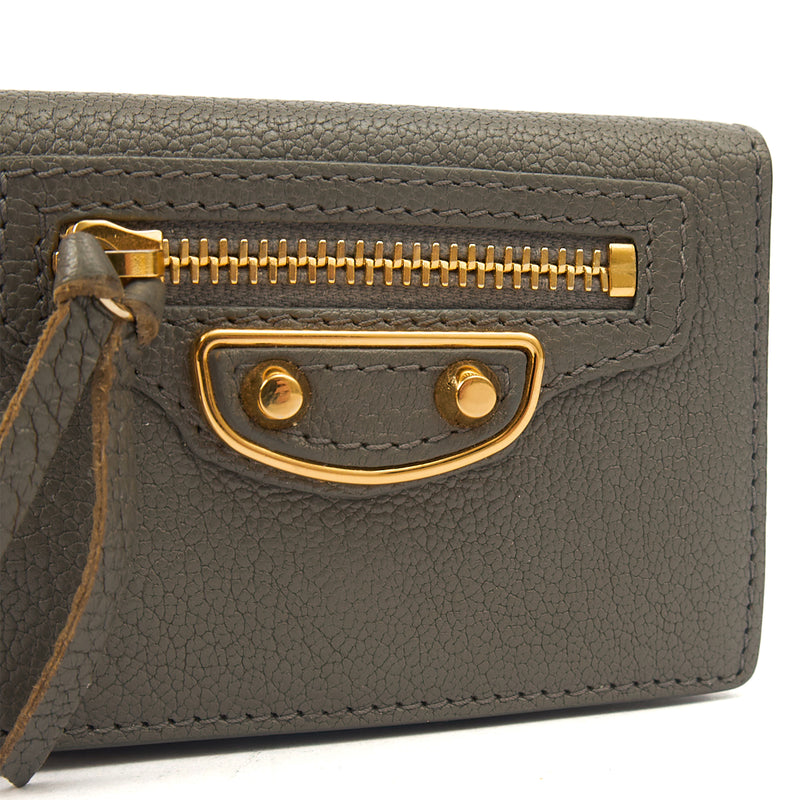 Picture of Balenciaga Wallet Wallet in Grey, Veau (Calfskin)