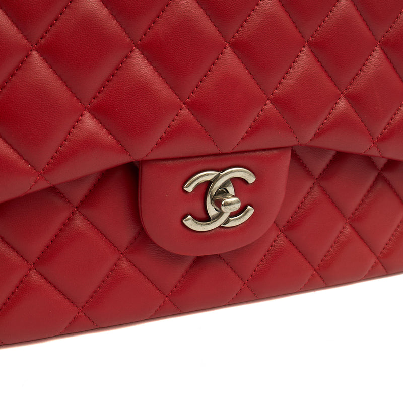 Picture of Chanel Shoulder Bag Classic Double Flap - Large in Red, Lambskin Leather
