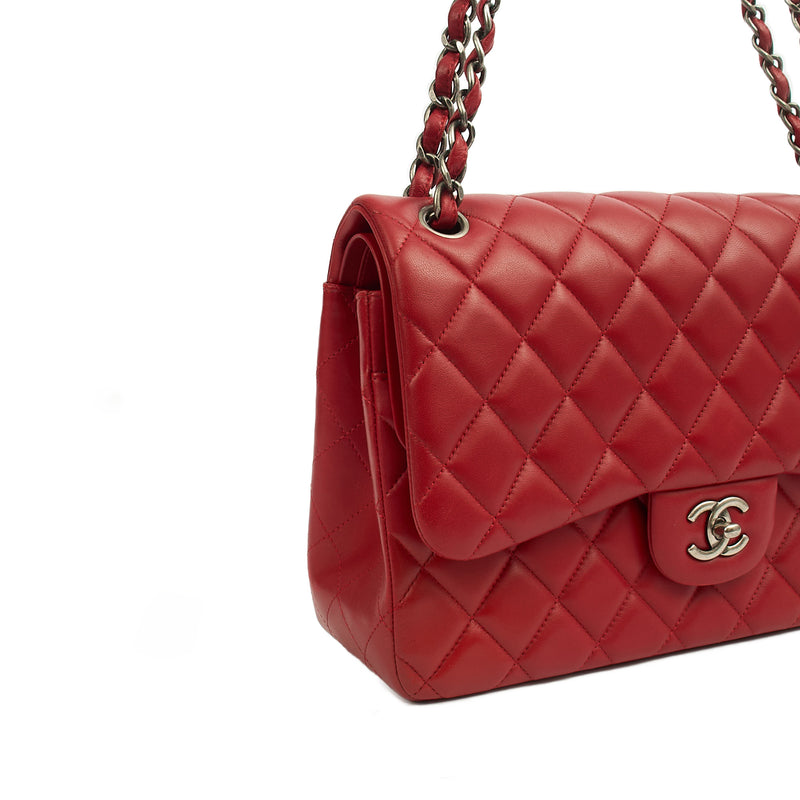 Picture of Chanel Shoulder Bag Classic Double Flap - Large in Red, Lambskin Leather