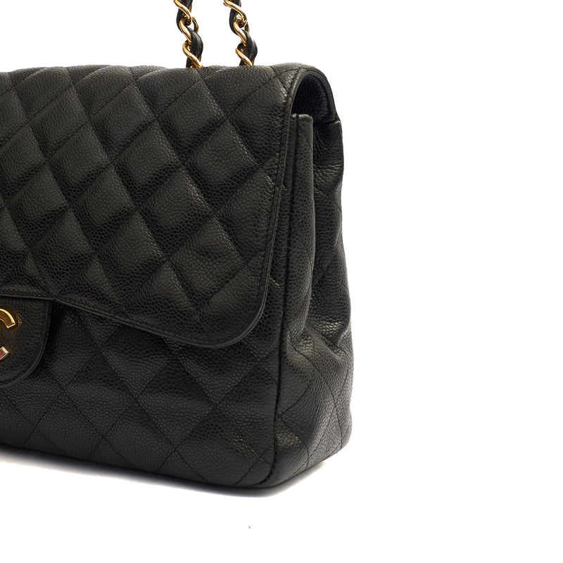 Picture of Chanel Shoulder Bag Classic Single Flap - Maxi in Black, Caviar Leather