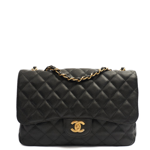 Picture of Chanel Shoulder Bag Classic Single Flap - Maxi in Black, Caviar Leather