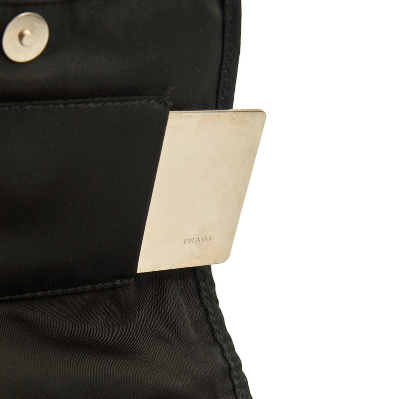 Picture of Prada Wallet Nylon Pouch Wristlet in Black, Nylon