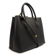 Picture of Prada Tote Double Tote - Medium in Black, Saffiano Leather