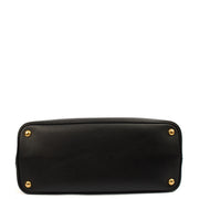 Picture of Prada Tote Double Tote - Medium in Black, Saffiano Leather