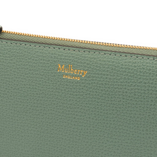 Picture of Mulberry Purse Zip Around Wallet - Medium in Green, Calfskin Leather