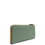 Picture of Mulberry Purse Zip Around Wallet - Medium in Green, Calfskin Leather