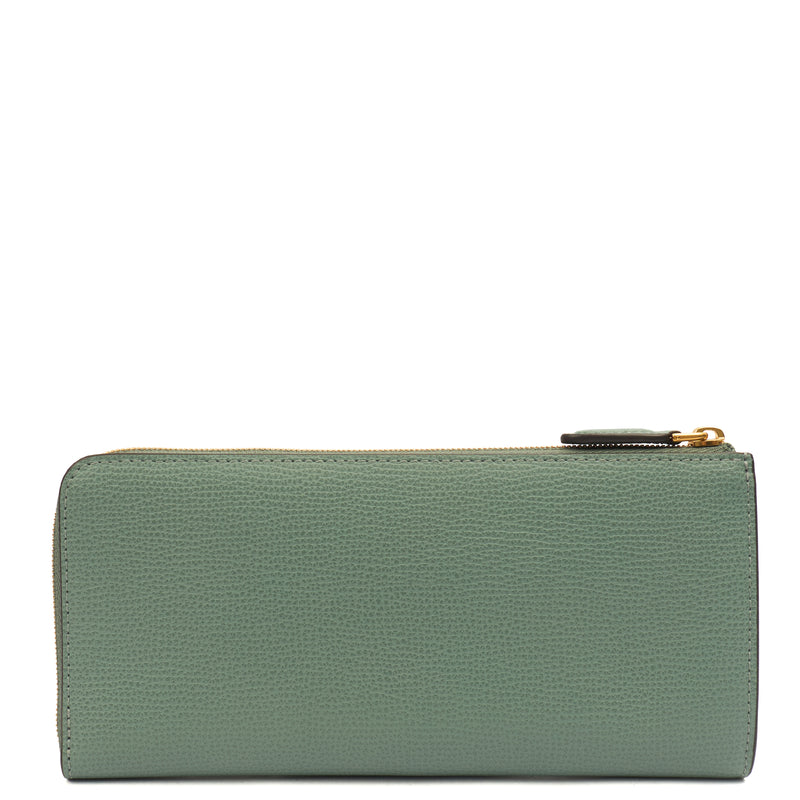 Picture of Mulberry Purse Zip Around Wallet - Medium in Green, Calfskin Leather