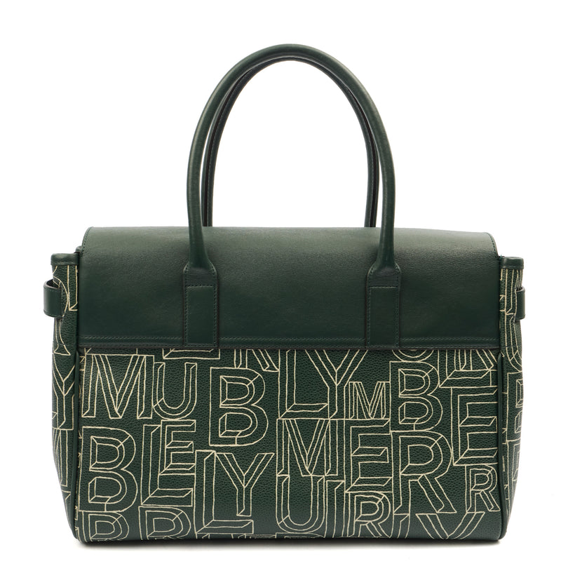Picture of Mulberry Tote Bayswater Heritage in Green, Calfskin Leather