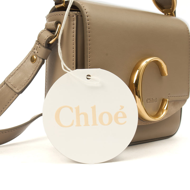 Picture of Chloe Cross Body Chloe C - Small in Grey, Leather