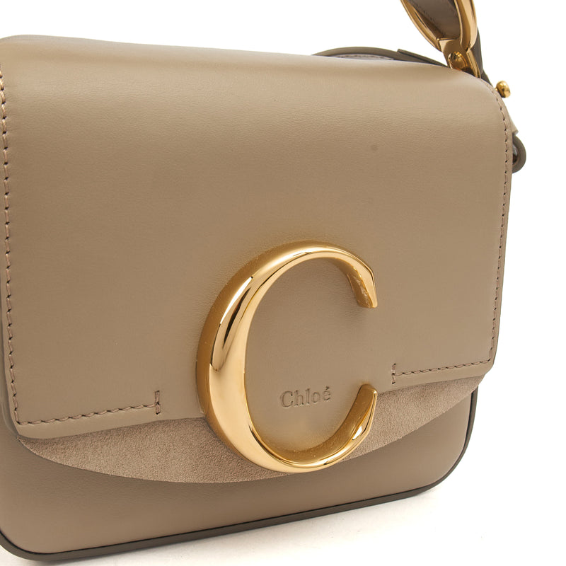 Picture of Chloe Cross Body Chloe C - Small in Grey, Leather