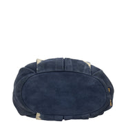 Picture of Miu Miu Tote Tote in Blue, Suede