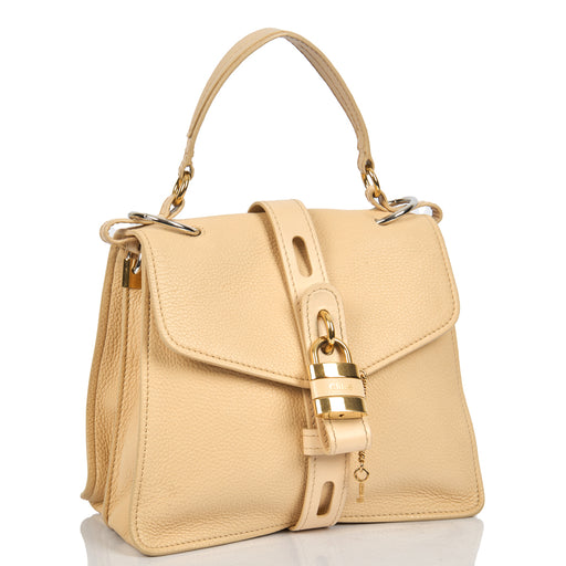 Picture of Chloe Tote Aby Tote - Medium in Neutral, Calfskin Leather