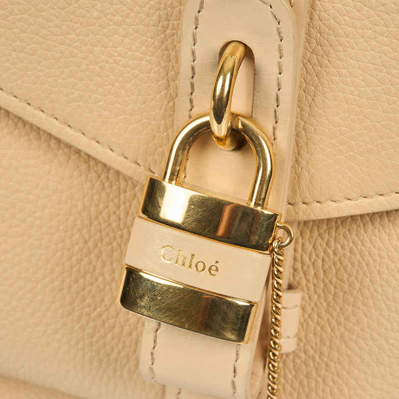 Picture of Chloe Tote Aby Tote - Medium in Neutral, Calfskin Leather
