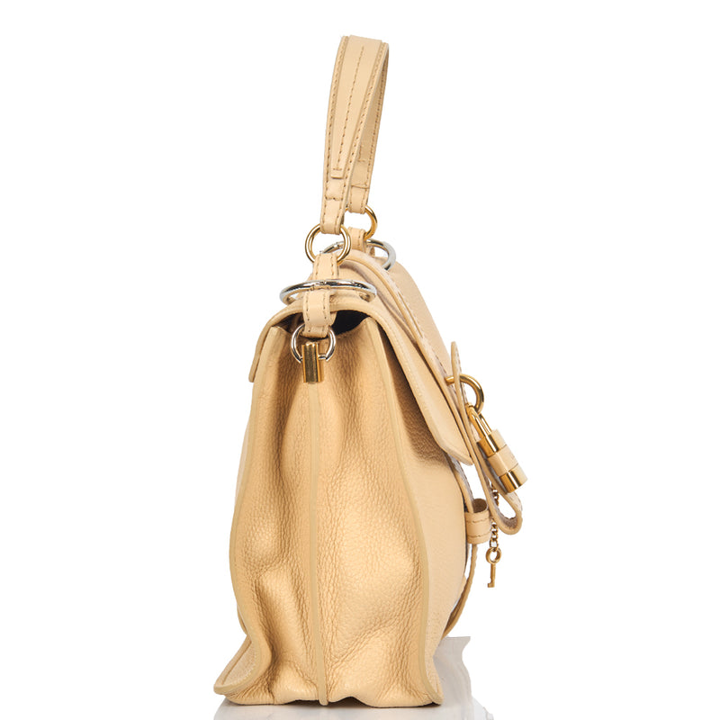 Picture of Chloe Tote Aby Tote - Medium in Neutral, Calfskin Leather