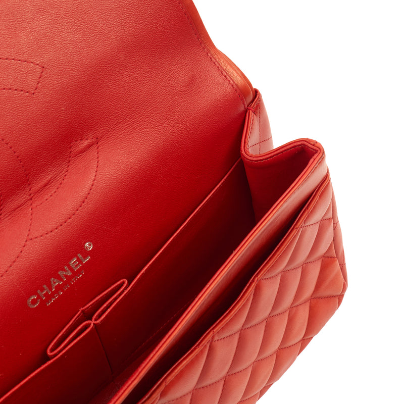 Picture of Chanel Shoulder Bag Classic Double Flap - Large in Red, Lambskin Leather