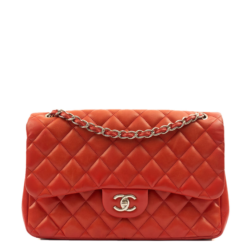Picture of Chanel Shoulder Bag Classic Double Flap - Large in Red, Lambskin Leather