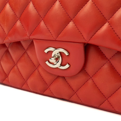 Picture of Chanel Shoulder Bag Classic Double Flap - Large in Red, Lambskin Leather