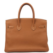 Picture of Hermes Tote Birkin 30 in Gold, Togo Leather