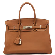 Picture of Hermes Tote Birkin 30 in Gold, Togo Leather