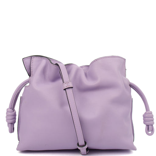 Picture of Loewe Cross Body Flamenco in Light Mauve, Leather
