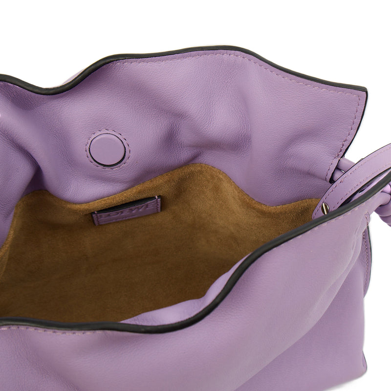 Picture of Loewe Cross Body Flamenco in Light Mauve, Leather